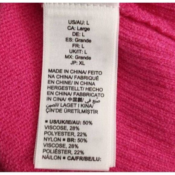 THE DROP JOSEPHINE PINK CUTOUT SWEATER SZ.L NWT. - Picture 9 of 10